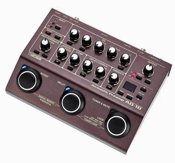 Boss AD-10 Acoustic Preamp & FX, front view