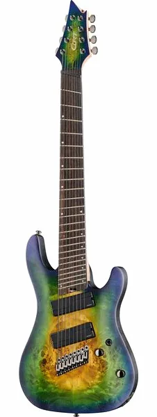 Cort KX508MS II Marina Blue Burst, front view