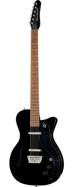 Danelectro 56 Vintage Baritone Black, front view