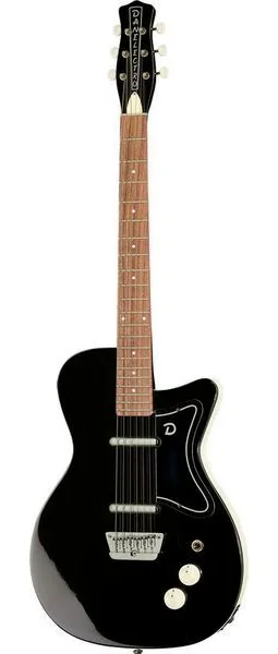 Danelectro 57 Limo Black, front view