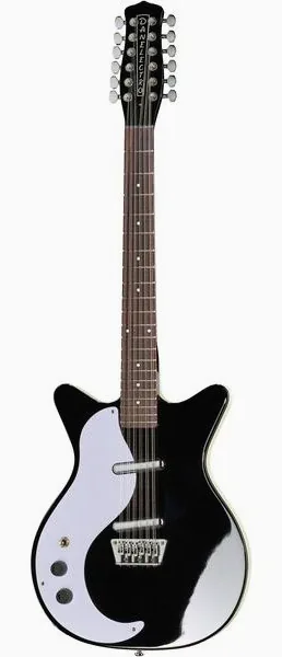 Danelectro 59 Dano 12 Lefthand BK, front view