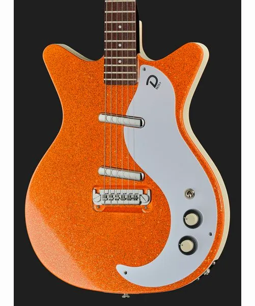 Danelectro 59M NOS+ Orange Metalflake, detail 4