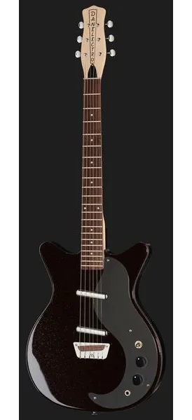 Danelectro Classic 59 Maroon Silver Glitt, detail 2
