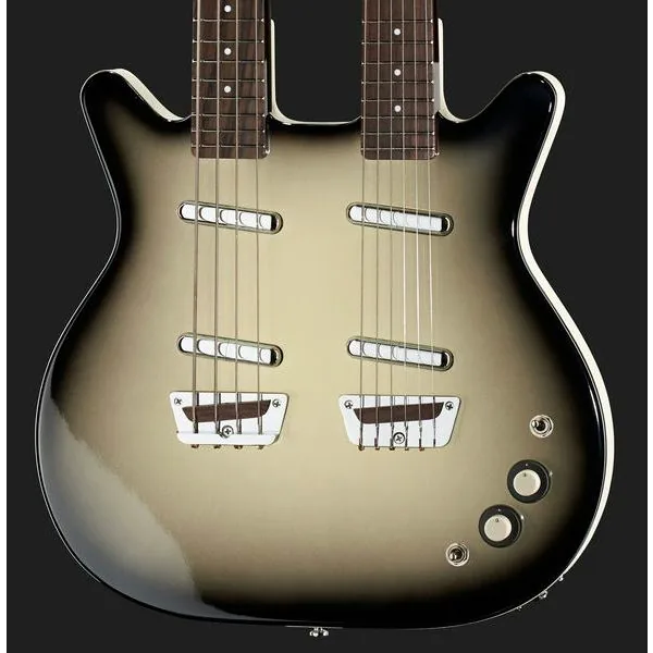 Danelectro DB604 Black Burst, detail 4