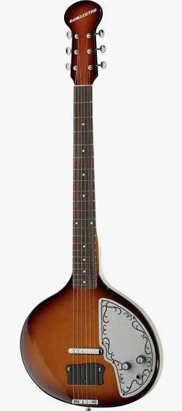 Danelectro DBS68 Reissue Baby Sitar VS, front view