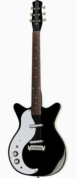 Danelectro DE 59M LH NOS+ Black, front view