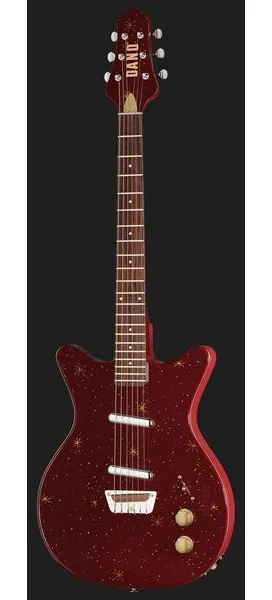 Danelectro Golden 1950's Maroon, detail 2