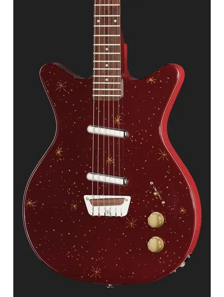 Danelectro Golden 1950's Maroon, detail 4