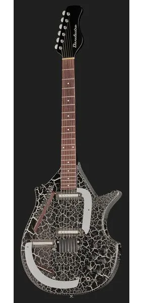 Danelectro Sitar Black Crackle, detail 2