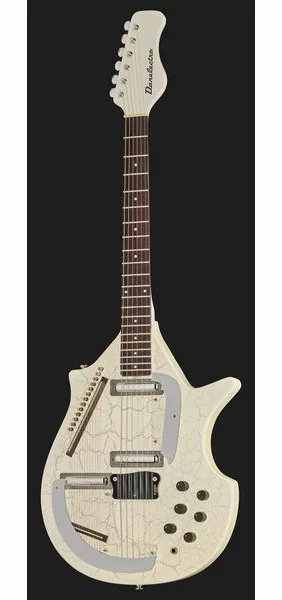 Danelectro Sitar White Crackle, detail 2