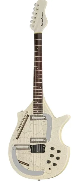 Danelectro Sitar White Crackle, front view