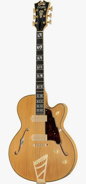 DAngelico Deluxe 59 Satin Honey, front view