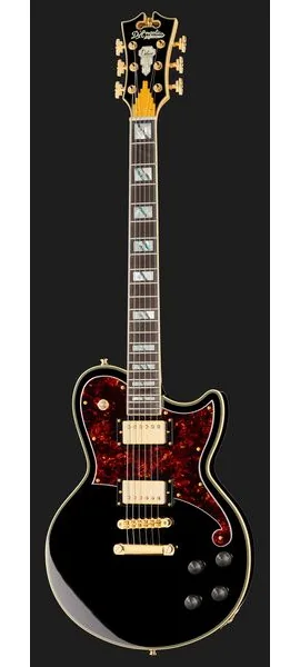 DAngelico Deluxe Atlantic Solid Black, detail 2
