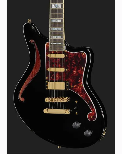 DAngelico Deluxe Bedford SH BK, detail 4