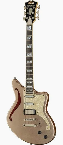 DAngelico Deluxe Bedford SH Desert Gold, front view