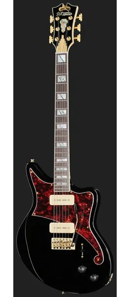 DAngelico Deluxe Bedford Solid Black, detail 2