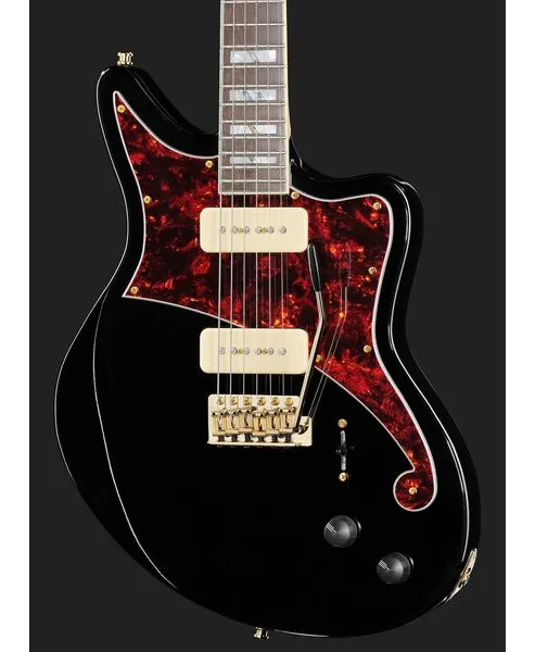 DAngelico Deluxe Bedford Solid Black, detail 4