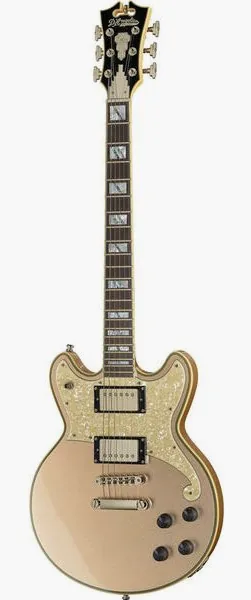 DAngelico Deluxe Brighton Desert Gold, front view