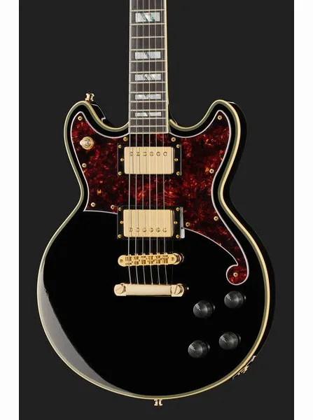 DAngelico Deluxe Brighton Solid Black, detail 4
