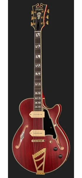 DAngelico DLX SS Barit. Satin Trans Wine, detail 2