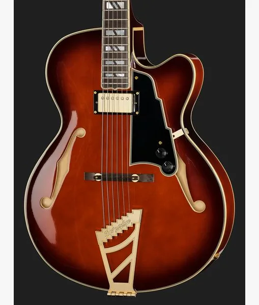 DAngelico Excel 16 Amaretto Burst, detail 4