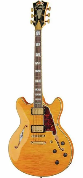 DAngelico Excel DC Vintage Natural, front view
