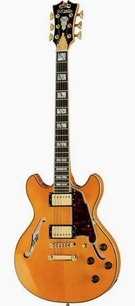 DAngelico Excel Mini DC Vintage Natural, front view