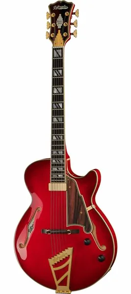 DAngelico Excel SS Soho Dark Cherry Burs, front view