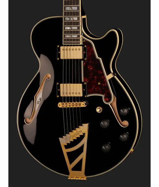 DAngelico Excel SS Solid Black, detail 4