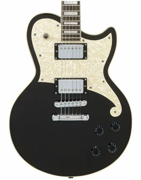 DAngelico Premier Atlantic Black Flake, detail 4