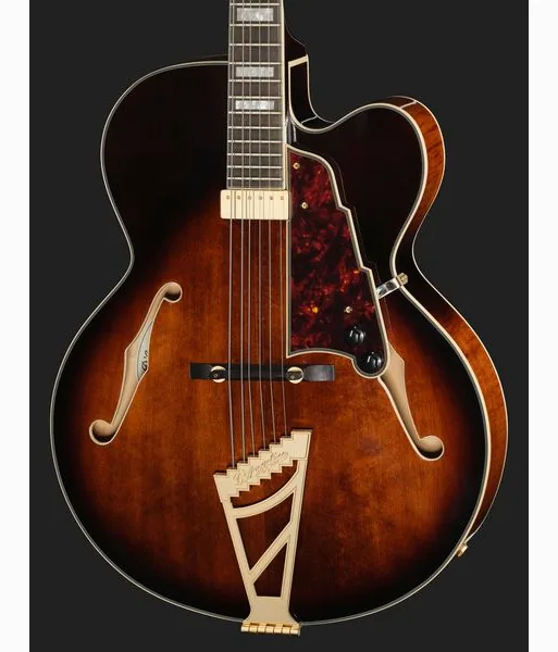 DAngelico Premier EXL1 Brown Burst, detail 4