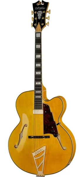 DAngelico Premier EXL1 Honey Blonde, front view