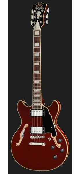 DAngelico Premier Mini DC Burnt Red, detail 2