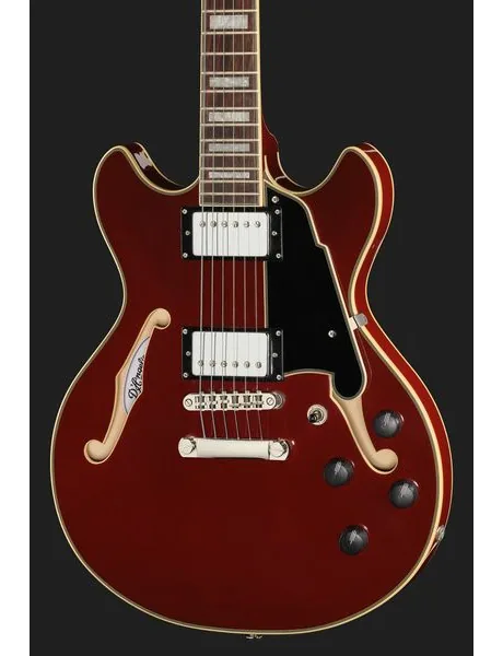 DAngelico Premier Mini DC Burnt Red, detail 4