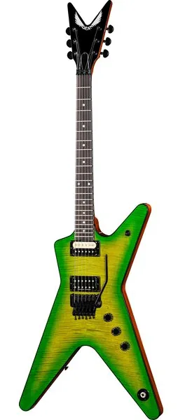 Dean Guitars USA ML Floyd Flame Top Slime, front view