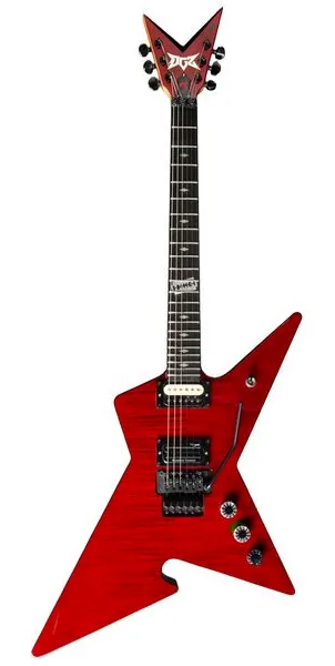 DGZ Dime Guitarz  Culprit Standard Cherry Bomb, front view
