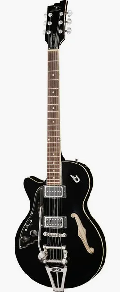 Duesenberg Starplayer TV Deep Black LH, front view