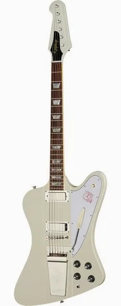 Epiphone 1963 Firebird V Vibrola PW, front view