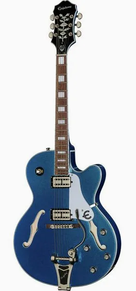 Epiphone Emperor Swingster Delta Blue, front view