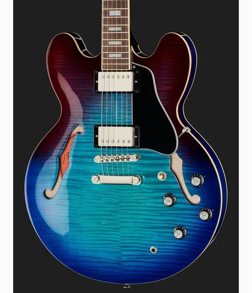 Epiphone ES-335 Figured Blueberry Burst, detail 4