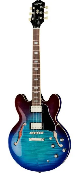 Epiphone ES-335 Figured Blueberry Burst, front view