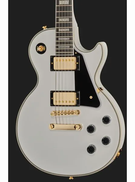 Epiphone Les Paul Custom Alpine WH, detail 4
