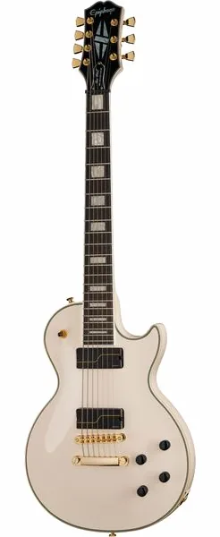 Epiphone Matt Heafy LP Cust. 7 Bone Wh., front view