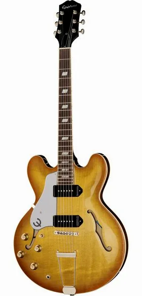 Epiphone USA Casino Royal Tan LH, front view