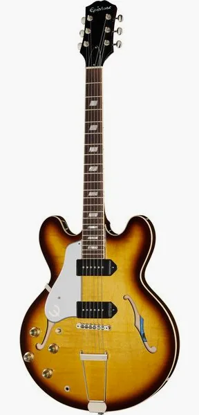 Epiphone USA Casino Vintage Sunburst LH, front view