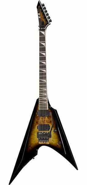 ESP E-II Arrow Nebula Black Burst, front view