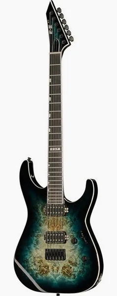 ESP E-II M-II HT Mercury Blue Bst, front view