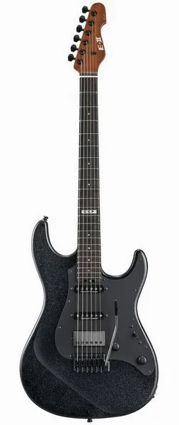 ESP E-II SN-III Flicker GunMet BK, front view
