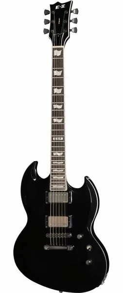 ESP E-II Viper Black, front view