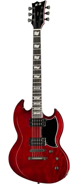 ESP E-II Viper See Thru BK Cherry, front view